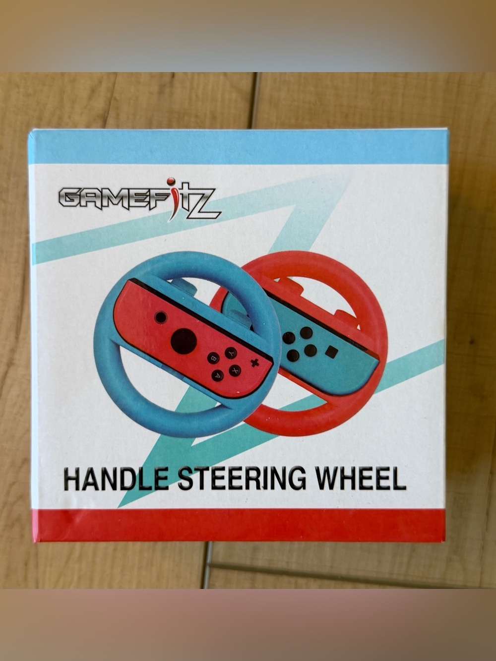 Gamefitz Nintendo Switch Steering Wheel in Red and Blue